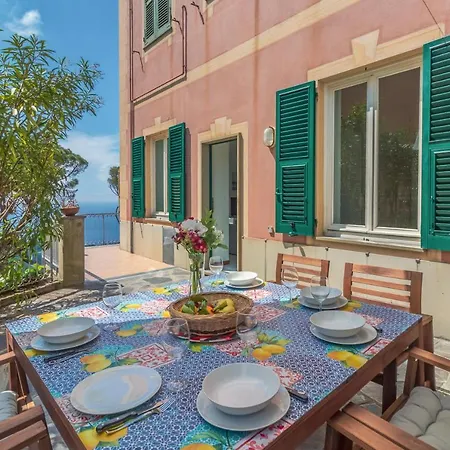 Casa Flaminia - Panorama, Relax E Parcheggio Apartament Camogli